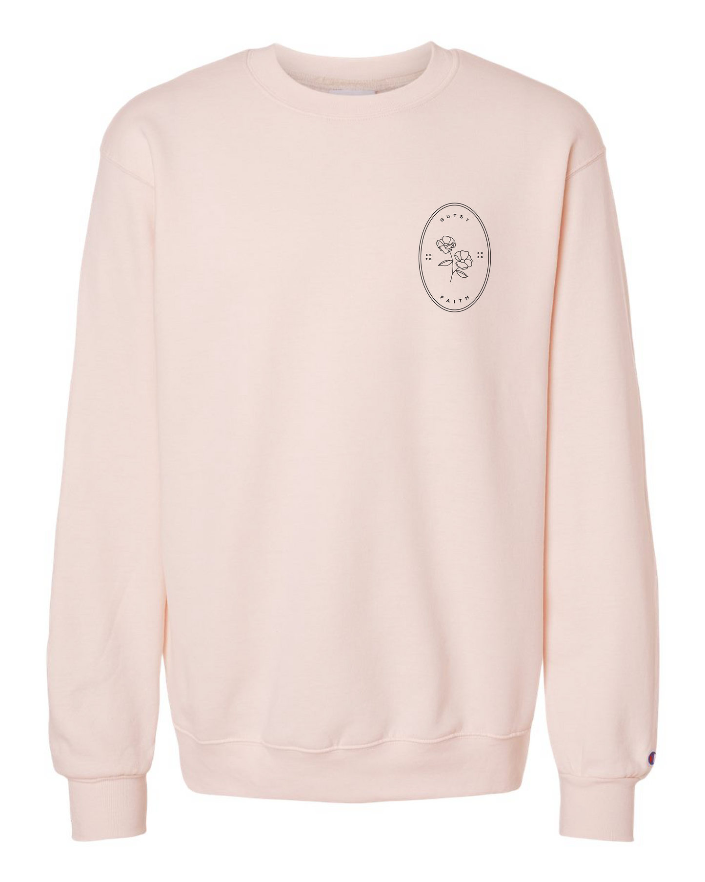 'Gutsy Faith Est 2020' Pink Sweatshirt