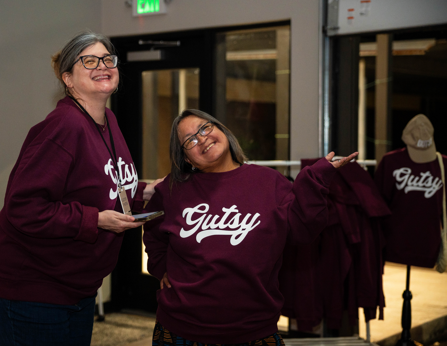 'Gutsy' Maroon Sweatshirt